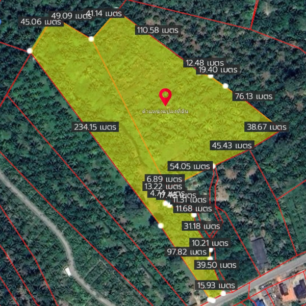 [SALE] BS-07 Land in Bang Bai Mai, near Wat Boon Banterng, a oasis plot, suitable for commercial/residential/project development, size 18 rai (approx.), Surat Thani