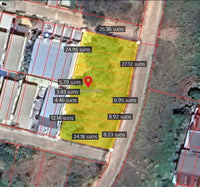 [For Sale] BS-08 Land plots for sale, 3 plots available, starting from 2.43 million baht. Suitable for housing development, Srivichai 16, BS-08, Surat Thani.