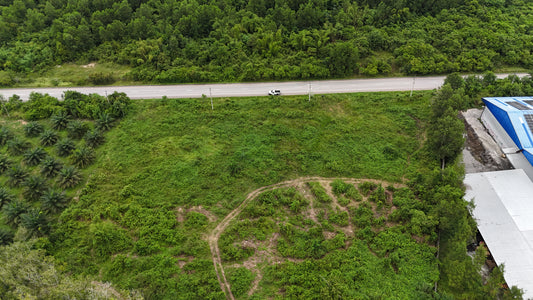 [ขายด่วน] ที่ดินเปล่า ติดถนนทางหลวง 44 อ.บ้านนาเดิม 3 ไร่ 1 งาน 24.0 ตารางวา | หน้ากว้าง 127 เมตร