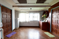 URGENT SALE House in Surat Thani. Rare Location...seamlessly blending comfort and design. Size 114.9 sq wa, 19 m wide frontage, 3 floors, 4 bedrooms, 5 bathrooms, Soi Amphoe 5, near Thepmitrsuksa School and Saha Thai Department Store.