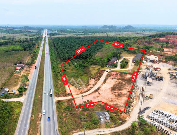 ขายที่ดินถมแล้ว พร้อมสิ่งปลูกสร้าง 37-3-82 ไร่ ติดเอเชีย 41 - ใกล้สี่แยกควนรา 2.3 กม. @ท่าฉาง ไร่ละ 2.X ล้านบาท