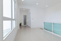 [Ready to move in] New Ultra Modern style house, outstanding design, size 62.5 sq.w., Pak Nam, Surat Thani, featuring 4 bedrooms, 4 bathrooms, 3 parking spaces, multiple access routes. Ready for immediate occupancy!