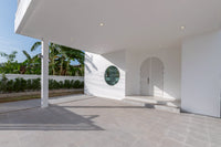 [Ready to move in] New Ultra Modern style house, outstanding design, size 62.5 sq.w., Pak Nam, Surat Thani, featuring 4 bedrooms, 4 bathrooms, 3 parking spaces, multiple access routes. Ready for immediate occupancy!
