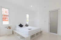 [Ready to move in] New Ultra Modern style house, outstanding design, size 62.5 sq.w., Pak Nam, Surat Thani, featuring 4 bedrooms, 4 bathrooms, 3 parking spaces, multiple access routes. Ready for immediate occupancy!