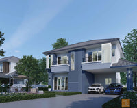 2-story house, Bang Chum Tho 1, 4 bedrooms, 3 bathrooms, Classic Style, Sriwichai 26, Baan Sap Thong, Thongraya, Surat Thani