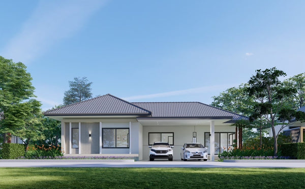 [Ready to move in] 3-story townhouse, 3 bedrooms, 3 bathrooms, Classic style, behind Big C, Baan Sub Thong, Thongyada, Surat Thani