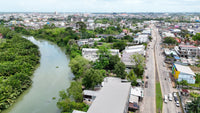 [For Sale] Riverside Land + 1 House, 100 sq.w., 11 m. frontage, Srikasem, Mueang Surat Thani