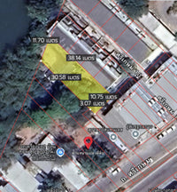 [For Sale] Land + Barbershop Building 26.2 sq. wah. 5.74 m. frontage, Sri Kasem, Mueang Surat Thani
