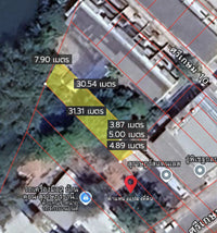 [For Sale] Land + Barbershop Building 26.2 sq. wah. 5.74 m. frontage, Sri Kasem, Mueang Surat Thani