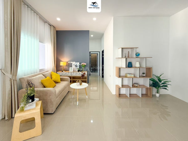 [Ready to move in] 3-story townhouse, 3 bedrooms, 3 bathrooms, Classic style, behind Big C, Baan Sub Thong, Thongyada, Surat Thani