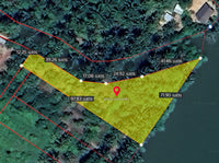 [For Sale] BS-06 Waterfront land 1 rai 2 ngan 83.5 square wah, next to Ar Tia Restaurant. 6 MB. Riverside, beautiful view. Suitable for a resort, restaurant, or cafe. Surat Thani.