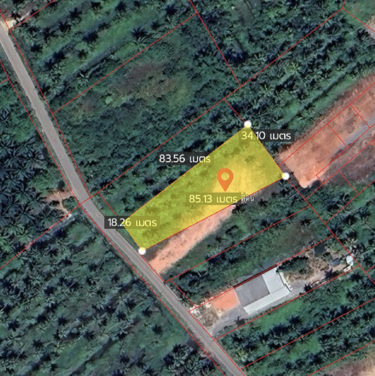 [ขายด่วน] ที่ดินเปล่า 1 ไร่ 1 งาน 57.3 ตารางวา ทำเลทองย่านวัดประดู่ หลังโฮมโปร ใกล้ โรงพยาบาลสุราษฎร์ เซ็นทรัลสุราษฎร์ หน้ากว้าง 18 เมตร