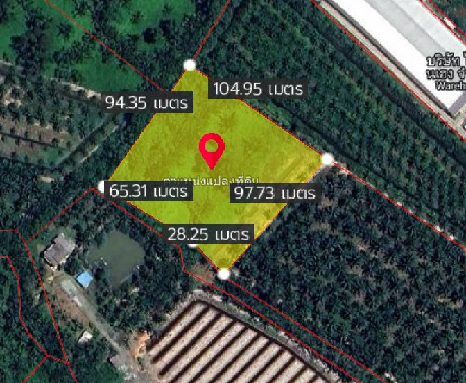 [ขายด่วน] ที่ดินเปล่า 5 ไร่กว่า ใกล้สะพานคลองฉนาก 5.5 แสนบาท / ไร่