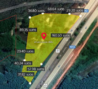 Urgent sale: Land in Surat Thani with resort, 7 rai 2 ngan 58 square wah, near Suan Mokkhaphalaram Temple, near Chaiya Highway, and near Lemad Subdistrict Health Promoting Hospital.