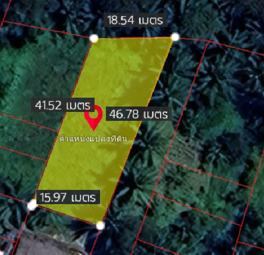 [ขายด่วน] ที่ดินเปล่า 2 งาน 53.2 ตารางวา ใกล้บริษัท ทักษิณปาล์ม จำกัด ราคาเพียง 2.XX ลบ.