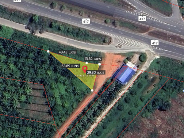 Urgent sale! Vacant land in Surat Thani, 190 square wah.