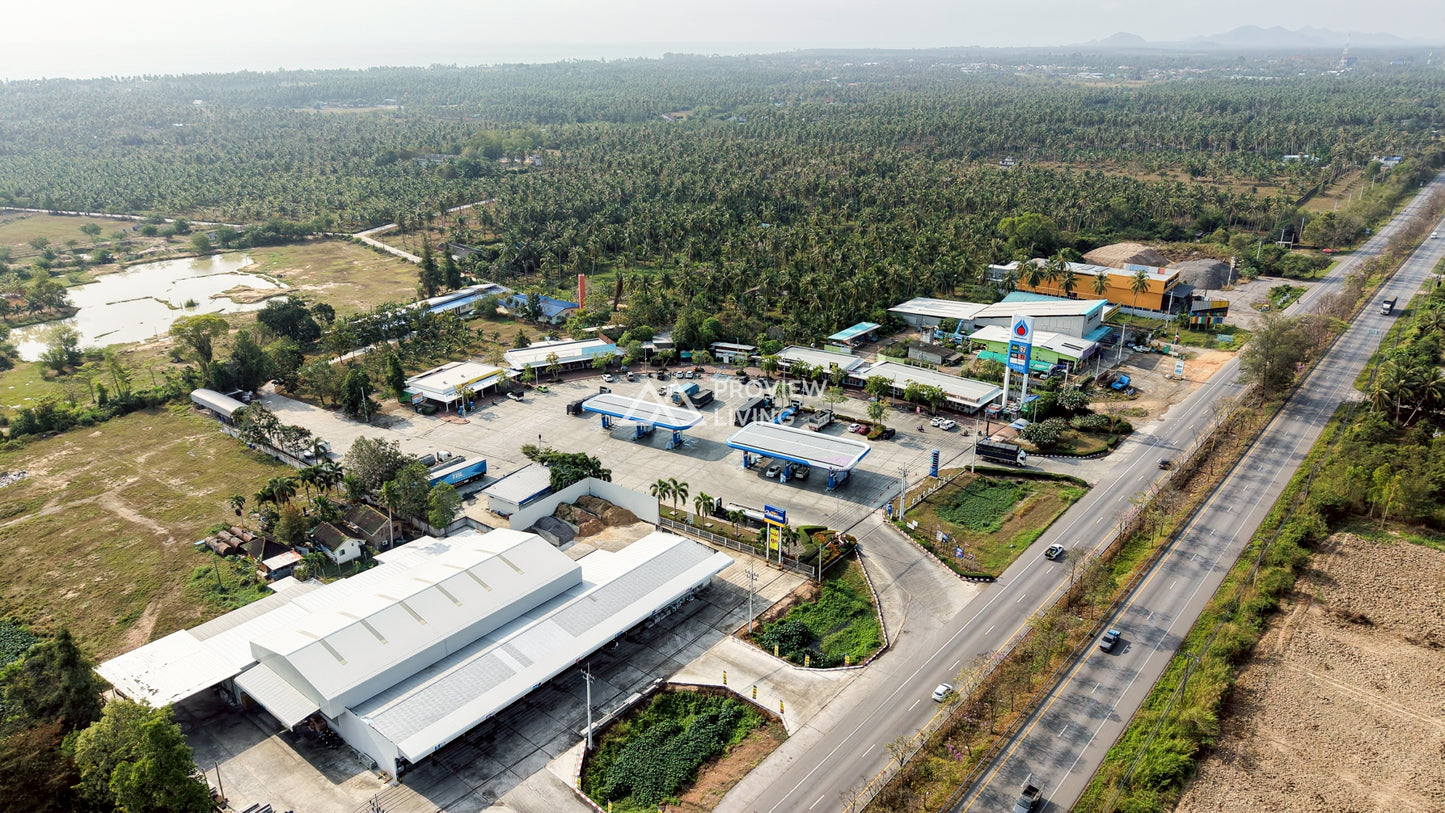 ขายปั๊มน้ำมัน ปตท. ทับสะแก 15 ไร่ ติดถนนเพชรเกษม Super Hub รายได้หลักล้านต่อเดือน