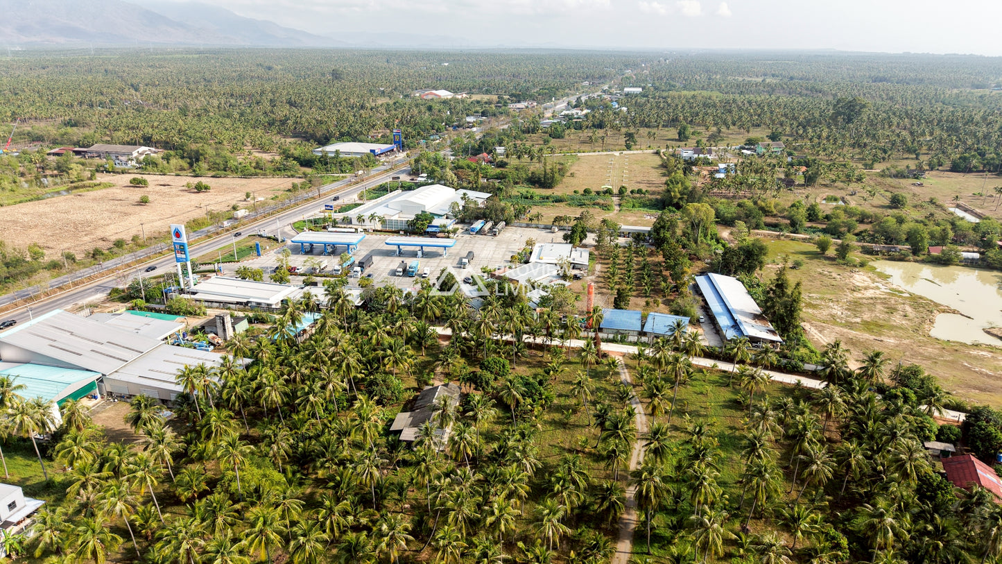 ขายปั๊มน้ำมัน ปตท. ทับสะแก 15 ไร่ ติดถนนเพชรเกษม Super Hub รายได้หลักล้านต่อเดือน