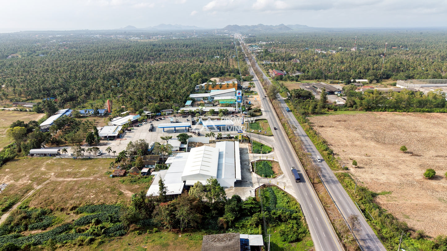 ขายปั๊มน้ำมัน ปตท. ทับสะแก 15 ไร่ ติดถนนเพชรเกษม Super Hub รายได้หลักล้านต่อเดือน