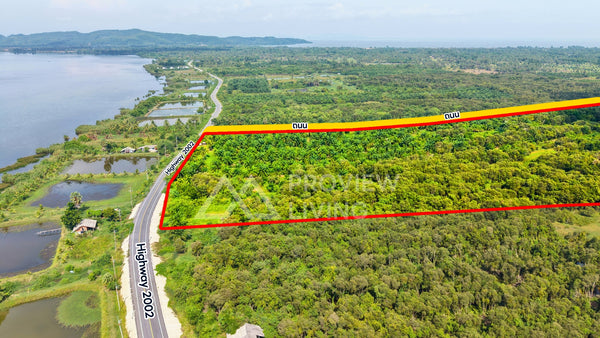 ขายสวนปาล์ม 62-2-41 ไร่ ติดถนน Highway 2002 - กระแสสินธุ์ @สงขลา ไร่ละ 230,000 ยกแปลง 14.X ล้านบาท