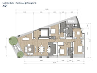 ขายLa Citta Delre - @Thonglpr 16 2 Penthouse (Full-Floor Penthouse) ใกล้ Market Place Thonglor , BTS ทองหล่อ 1.2 กม.