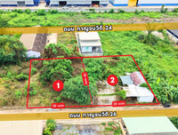 ขายที่ดินแบ่งล็อก 105 ตร.วา 2 ล็อก กาญจนวิถี 26 @แยกบางกุ้ง-เมืองสุราษฎร์ ล็อกละ 2.XX ล้านบาท (ตารางวาละ19,000 บาท)