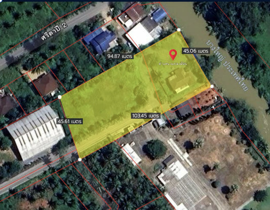 Oil palm plantation for sale, 6 rai @ Bang Baimai Intersection, price 2.XX MB / rai