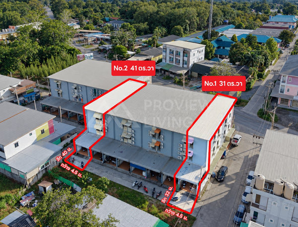 ขายกิจการหอพัก 3 ชั้น 9 ห้อง 2 ตึก + พร้อมพื้นที่ให้เช่า ซอยปากหมา - ใกล้ ม.ราชภัฏสุราษฎร์ธานี 700 ม. ราคา 3.XX ล้าน / คูหา