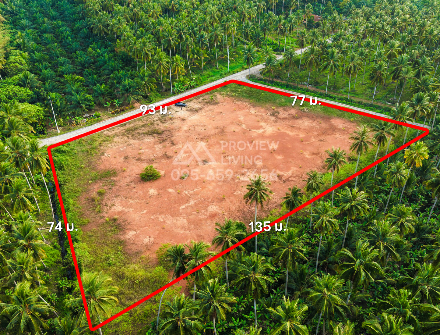 [ขายด่วน] ที่ดินเปล่า 5 ไร่ 0 งาน 32.9 ตารางวา ใกล้ปั้มคาลเท็กซ์คลองน้อย ราคาเพียงไร่ละ 3.XX ลบ.