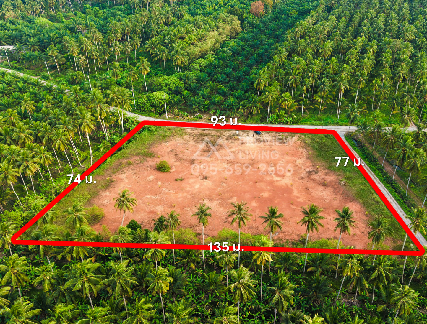 [ขายด่วน] ที่ดินเปล่า 5 ไร่ 0 งาน 32.9 ตารางวา ใกล้ปั้มคาลเท็กซ์คลองน้อย ราคาเพียงไร่ละ 3.XX ลบ.