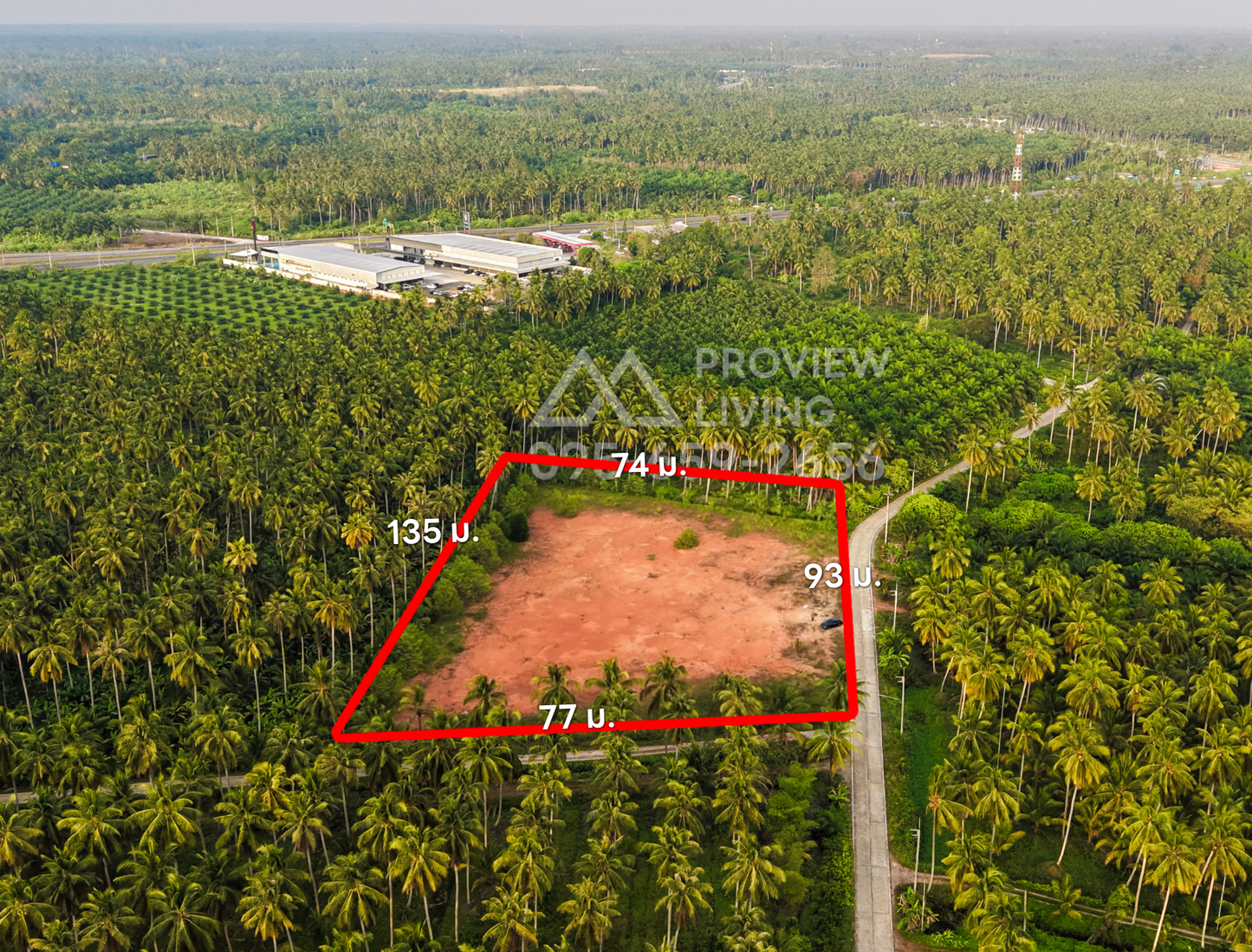 [ขายด่วน] ที่ดินเปล่า 5 ไร่ 0 งาน 32.9 ตารางวา ใกล้ปั้มคาลเท็กซ์คลองน้อย ราคาเพียงไร่ละ 3.XX ลบ.