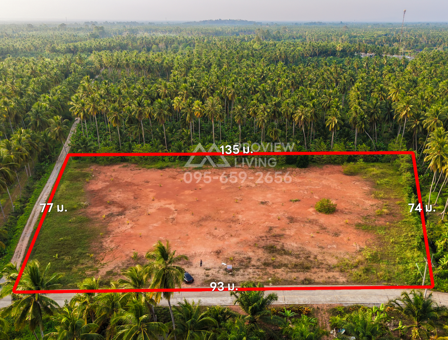 [ขายด่วน] ที่ดินเปล่า 5 ไร่ 0 งาน 32.9 ตารางวา ใกล้ปั้มคาลเท็กซ์คลองน้อย ราคาเพียงไร่ละ 3.XX ลบ.