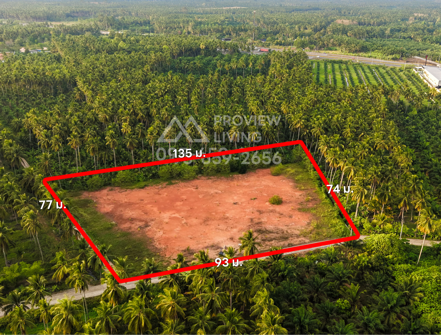 [ขายด่วน] ที่ดินเปล่า 5 ไร่ 0 งาน 32.9 ตารางวา ใกล้ปั้มคาลเท็กซ์คลองน้อย ราคาเพียงไร่ละ 3.XX ลบ.