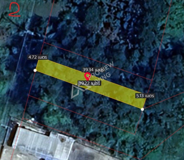 Urgent Sale: Vacant land in Surat Thani, near Chaiburi Hospital, next to the main road. Construction has begun for a 4-lane road. Selling by plot.