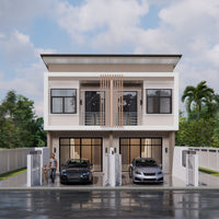 [Ready to move in] 2-story townhome, 2 bedrooms, 2 bathrooms, modern contemporary style, Chon Kasem 21, Mueang District, Surat Thani