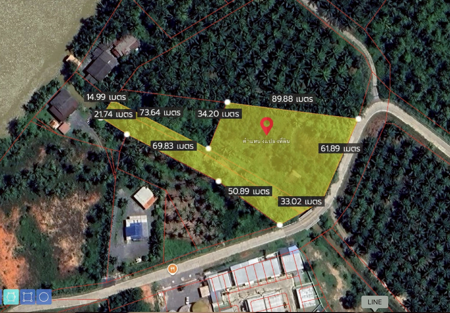 [ขายด่วน] ที่ดินหลังโรงพยาบาลกรุงเทพ บางชุมโถ 3 ไร่ 3 งาน 50.8 ตารางวา