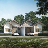 [Ready to move in] 2-story semi-detached house, 3 beds, 3 baths, modern tropical style, Airport, Nong Khri, Phunphin, Phunphin District, Surat Thani